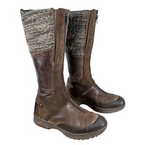 MERRELL Eventyr Cuff Waterproof Leather Boots in dark earth